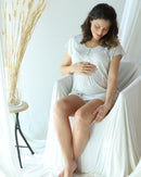 Set (3p) Remera, Short y Bata "Essential Pure & Gray"