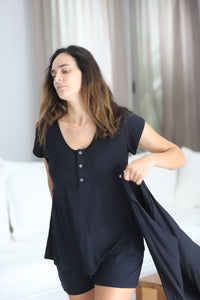 Set (2p) Remera y Short "Essential Black" s/p