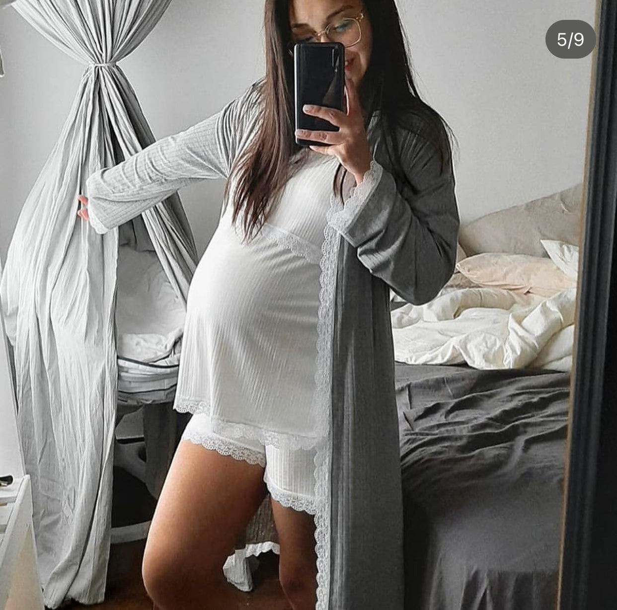 Remera, Short y pantalón Essen puré blanco t3