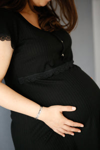 Set (2p) Camisón y Bata "Essential Black" s/p