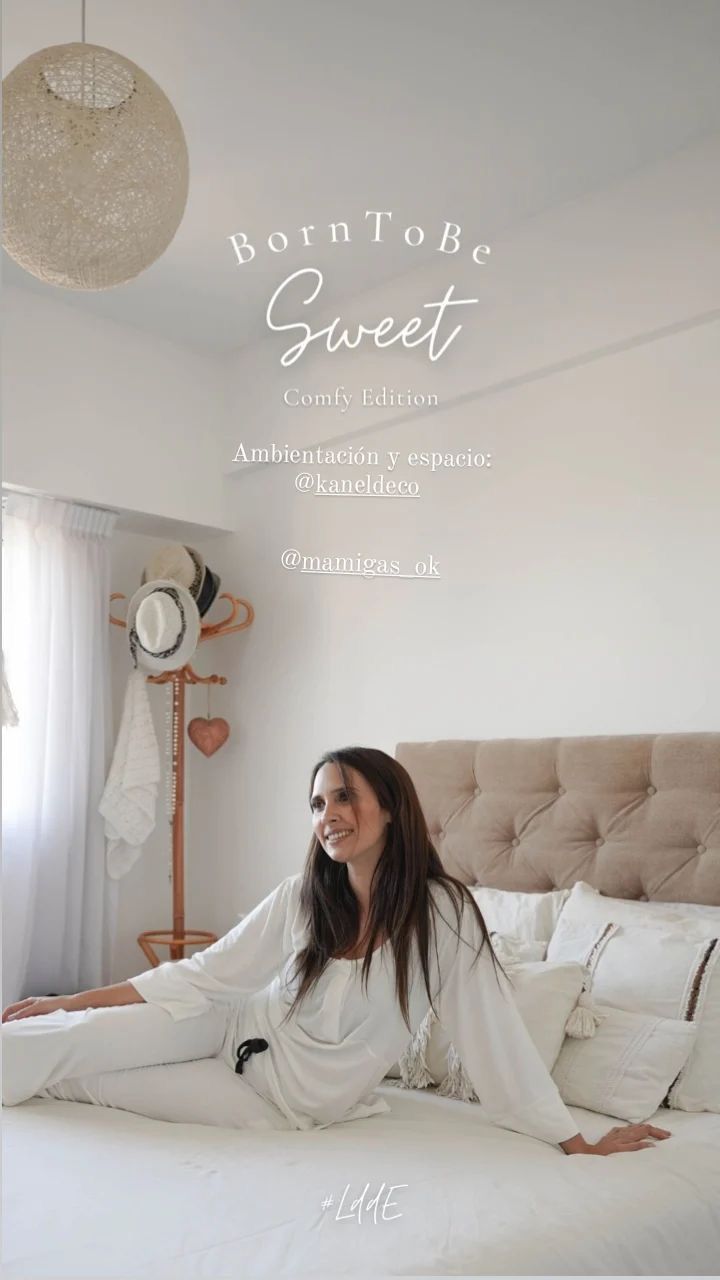 Set (2p) Camiseta y Pantalon "Born To Be" Cream