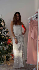 Set (2p) Top y Pollera "Saten"