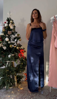 Set (2p) Top y Pollera "Saten"