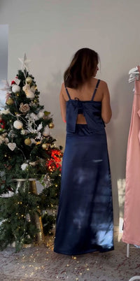 Set (2p) Top y Pollera "Saten"