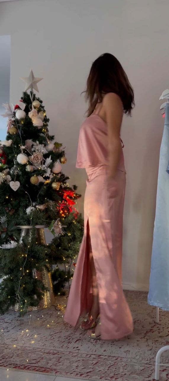 Set (2p) Top y Pollera "Saten"