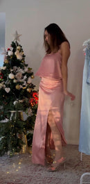 Set (2p) Top y Pollera "Saten"